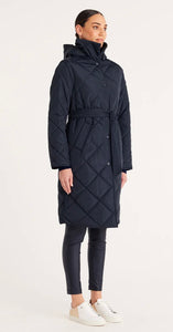 Cable Reversible Puffer Navy