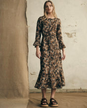 Load image into Gallery viewer, Morrison Juniper Linen Midi Dress Print