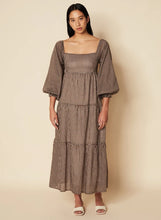 Load image into Gallery viewer, Faithfull the Brand - Sobita Midi Dress Solene Check Print Cocoa