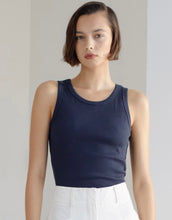 Load image into Gallery viewer, Morrison Cassie Tank Navy