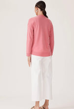 Load image into Gallery viewer, Cable Cashmere V Jumper - Musk Pink