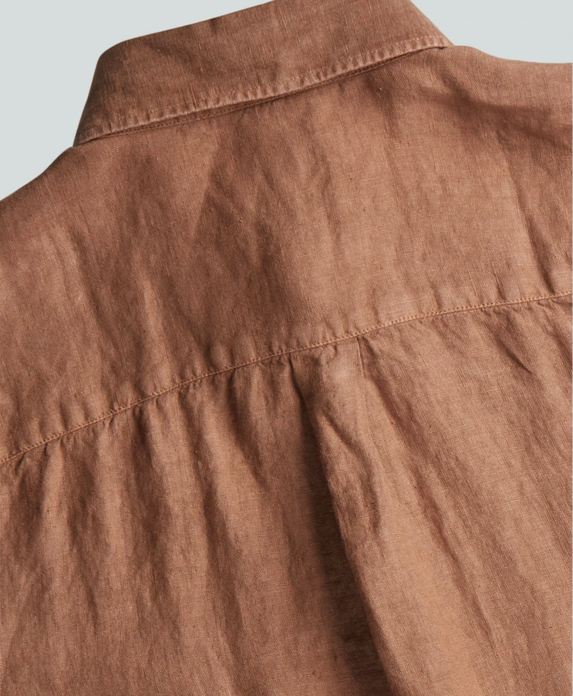 No Nationality Sune Regular Linen Shirt in Nougat